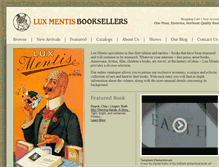 Tablet Screenshot of luxmentis.com